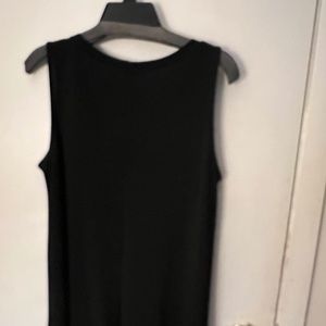 Sleevless loose fitting black dress...casual or dressy